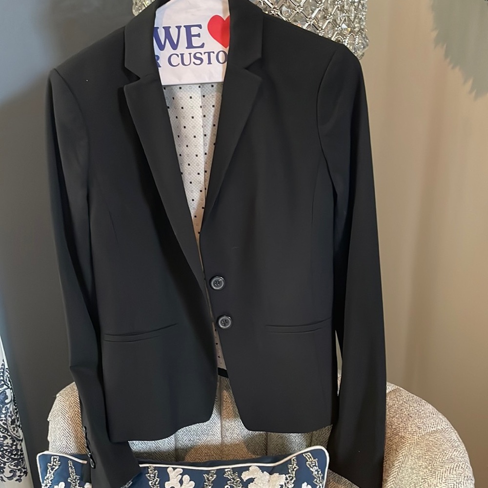 Ann Taylor Black suit jacket blazer 0
